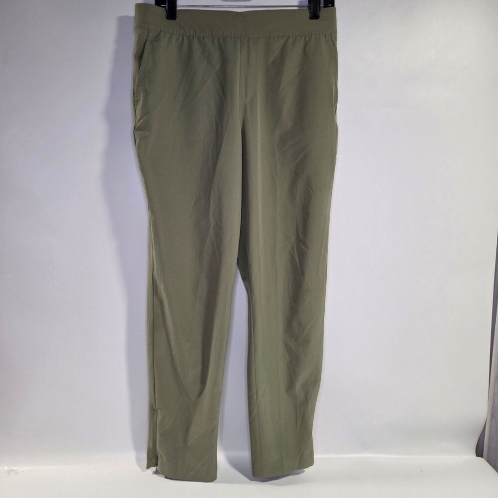 Tommy Bahama Women's Golf Pants Olive Green Large Zip Ankle